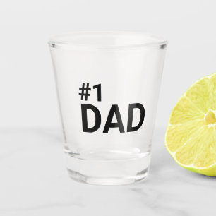 Nummer één vader Eenvoudig Minimalistisch Modern G Shot Glas