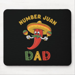 Nummer Een Vader Grappig Vaderdag Mexicaan Juan Da Muismat