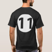 Nummer elf t-shirt (Achterkant)