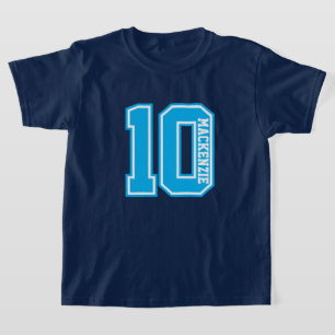 Nummer En Naam Persoonlijke Varsity  T-shirt