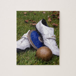 Nummer en veld legpuzzel