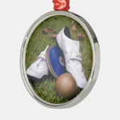 Nummer en veld metalen ornament (Links)