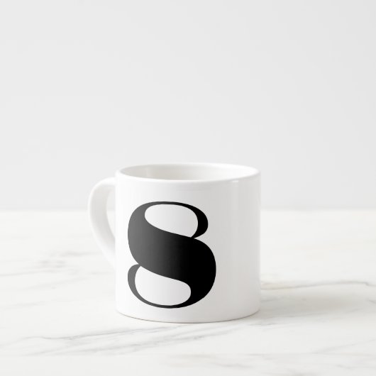 Nummer Espresso Coffee Mok (Voorkant links)