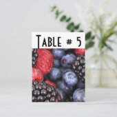 Nummer gasttabel briefkaart (Staand voorkant)