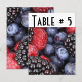 Nummer gasttabel briefkaart (Voorkant / Achterkant)