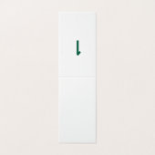 nummer groene tabel kaart (Buitenkant ongevouwen)