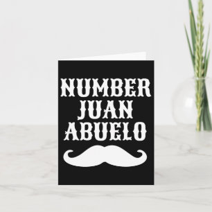 Nummer Juan Abuelo Spaanse Mexicaanse beste pap ca Kaart
