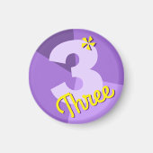 Nummer kleurblokplank opnieuw weergeven magneet (Voorkant)