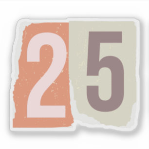Nummer Magazine Losgeld 25 Sticker
