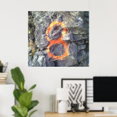 Nummer Mountain 8 Poster (Thuiskantoor)