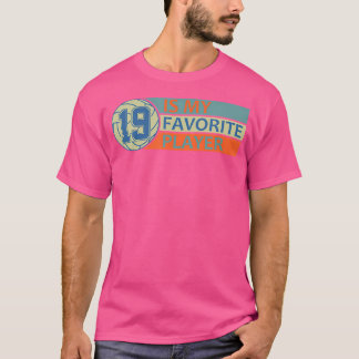 Nummer Ninen 19 Mijn favoriete speler volleybal mo T-shirt