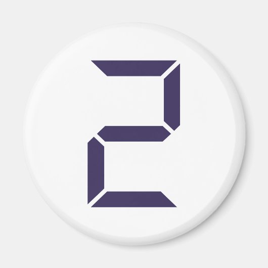 Nummer - twee - 2 magneet (Voorkant)