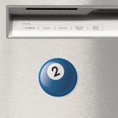 NUMMER TWEE BILLIARTS BALL MAGNEET (Insitu (Vaatwasser))