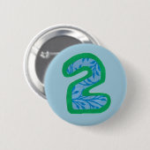 Nummer twee Button (Voorkant /achterkant)