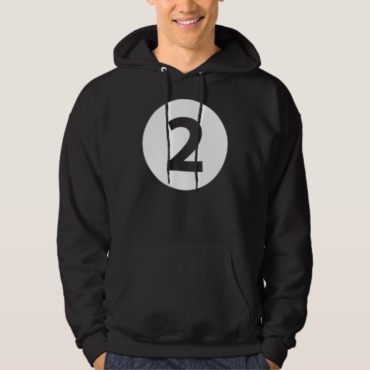 Nummer twee hoodie (Voorkant)
