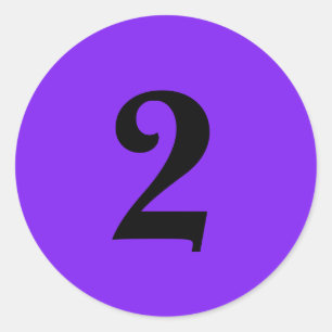 Nummer twee planning benodigdheden eenvoudig 2 paa ronde sticker