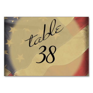 Nummer van de Amerikaanse vlag Kaart