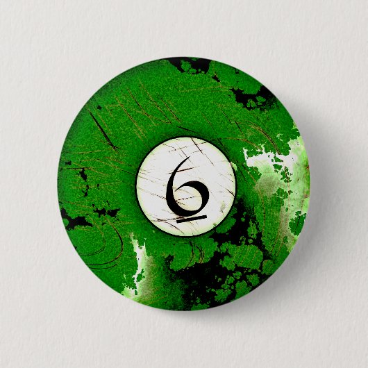 NUMMER VAN DE BILLIARTS 6 RONDE BUTTON 5,7 CM (Voorkant)