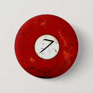 NUMMER VAN DE BILLIARTS 7 RONDE BUTTON 5,7 CM