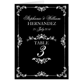  nummer van de bruiloft van het type Black & White