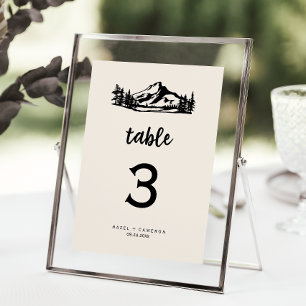 nummer van de Wilderness Table Kaart