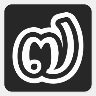 Nummer van Thailand (Jed/Chet) Thai 7/Zeven/7 Vierkante Sticker