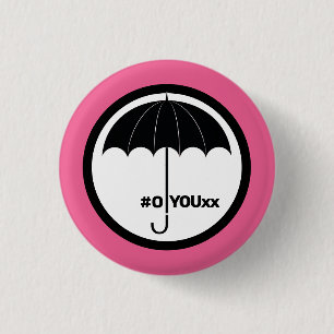 Nummer vier? Umbrella Ronde Button 3,2 Cm