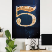  nummer vijf poster (Thuiskantoor)
