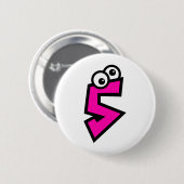 Nummer vijf ronde button 5,7 cm (Voorkant /achterkant)