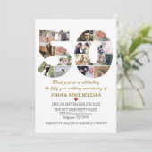 Nummer Vijftig Custom Photo Wedding Jubileum Kaart (Staand voorkant)