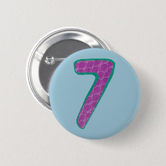 Nummer zeven Button (Voorkant /achterkant)