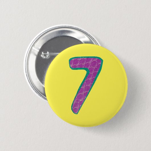 Nummer zeven Button (Voorkant /achterkant)