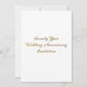 Nummer zeventig aangepaste foto bruiloft Jubileum Kaart (Achterkant)