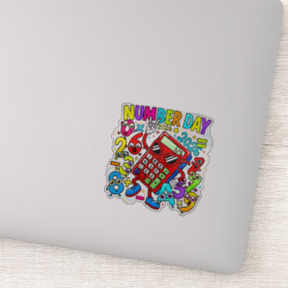Nummerdag 2026 Wiskunde Sticker voor Kinderen UK S