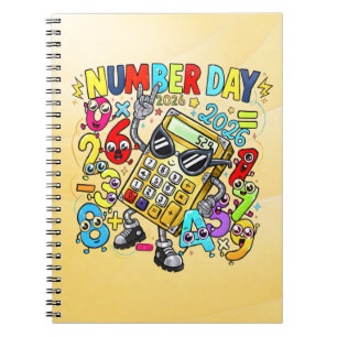 Nummerdag Wiskunde Notitieboek Leuke Rekenmachin