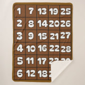 Nummerlover-nummerontwerp Sherpa Deken (Voorkant)