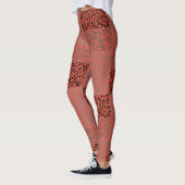 Nummerpatroon 01 w Oranje BG Leggings (Links)