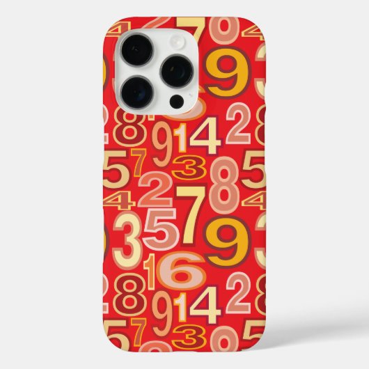 Nummerpatroon Case-Mate iPhone Case (Achterkant)