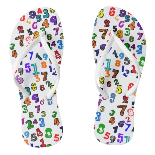 Nummerpatroon Teenslippers (Voetbed)