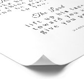 Nummers6:24-26 poster voor scriptie, dubbelzijdig  (Hoek)
