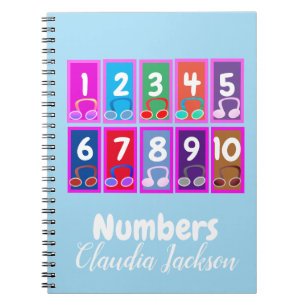 Nummers 1 tot 10 Early Mathematics Notitieboek