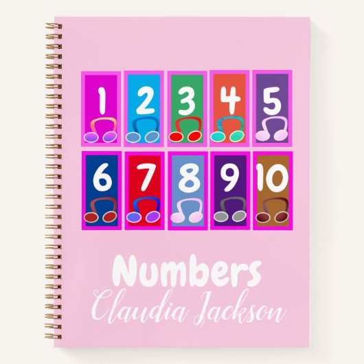 Nummers 1 tot 10 Early Mathematics Notitieboek (Voorkant)