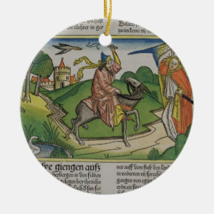 Nummers 22 20-35 Balaam's praatkont, van de 'N Keramisch Ornament