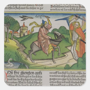 Nummers 22 20-35 Balaam's praatkont, van de 'N Vierkante Sticker