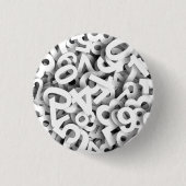 NUMMERS 3 RONDE BUTTON 3,2 CM (Voorkant)