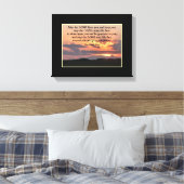 Nummers 6:24-26 Christelijk Poster Canvas Afdruk (Insitu (Slaapkamer))