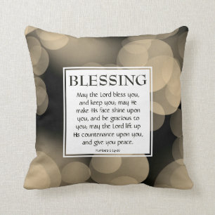 Nummers 6:24-26 DE DUURZAME DIE U Christelijk HEBT Kussen