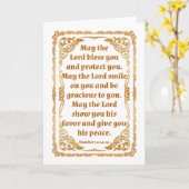 Nummers 6:24-26 kaart (Gele Bloem)