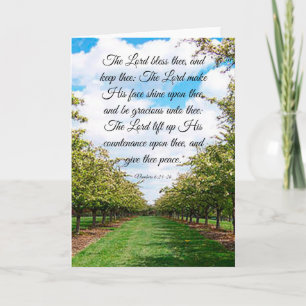 Nummers 6:24-26-kaart kaart