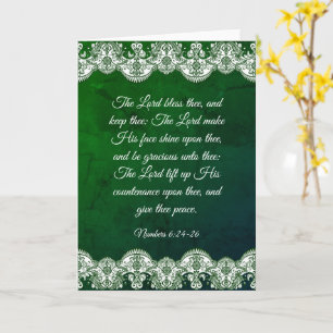 Nummers 6:24-26-kaart kaart